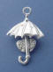 sterling silver me and u wedding umbrella charm