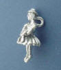 sterling silver flower girl charm