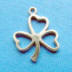 sterling silver shamrock charm