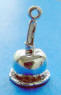 sterling silver 3-d carmel apple charm