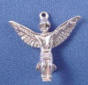 sterling silver 3-d mardi gras indian new orleans wedding cake charm eagle indian dancer