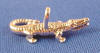 sterling silver 3-d alligator charm