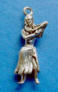 sterling silver 3-d hula dancer charm