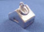 sterling silver 3-d tent charm