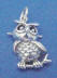 sterling silver owl charm