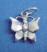 sterling silver butterfly charm