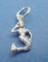 sterling silver petite mermaid charm