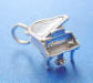 sterling silver grand piano charm