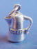 sterling silver coffee pot charm