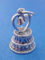 sterling silver wedding cake charm