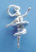 sterling silver ballerina charm