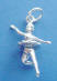 sterling silver ballerina charm