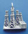 sterling silver oil derrick charm