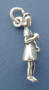 sterling silver 3d nurse charm