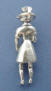 sterling silver 3d nurse charm