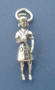 sterling silver 3d nurse charm