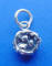 sterling silver bird's nest charm