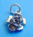 sterling silver rose charm