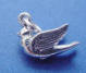 sterling silver dove charm