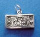 sterling silver dollar bill charm