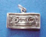 sterling silver dollar bill charm