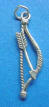 sterling silver 3-d bow and arrow charm