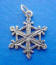 sterling silver snowflake charm