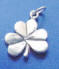 sterling silver shamrock charm