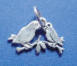 sterling silver lovebirds charm