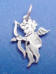 sterling silver cupid charm