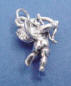 sterling silver cupid charm