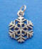 sterling silver snowflake charm