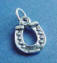 sterling silver horseshoe charm