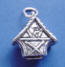 sterling silver birdhouse charm