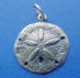 sterling silver sand dollar charm