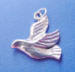 sterling silver dove charm