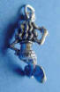 sterling silver mermaid charm