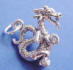 sterling silver dragon charm