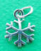 sterling silver snowflake charm