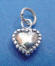 sterling silver heart charm