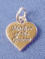 sterling silver mother of the groom heart charm