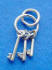 sterling silver ring of keys charm