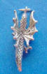 sterling silver dragon charm