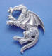 sterling silver dragon charm