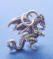 sterling silver dragon charm