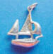 sterling silver sailboat charm