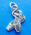 sterling silver ballet slippers charm