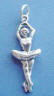 sterling silver ballerina charm