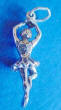 sterling silver ballerina charm