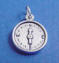 sterling silver compass charm